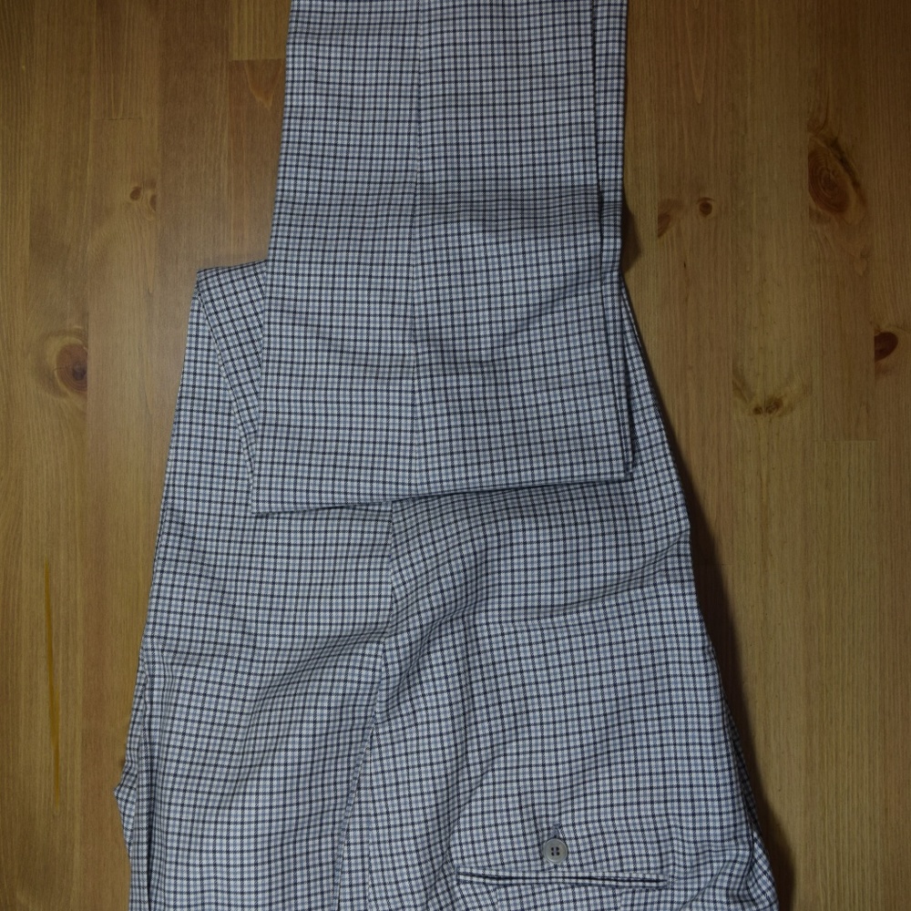 $960 Brioni Montana Blue Grey Silk Linen Pants 38 - Picture 8 of 8